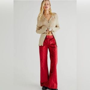 Free people velvet flare trouser NWT💕💕💕💕🛒